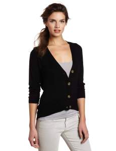 In-Front-Women-High-Low-Button-Front-Cardigan-Sweater-Rich-Black